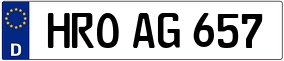 Trailer License Plate